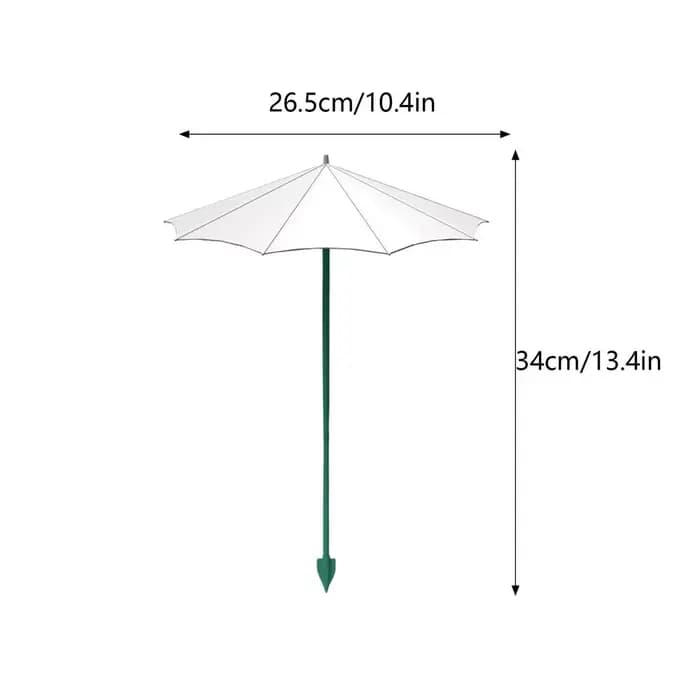 Parasol pour plantes, 3 pièces, protection solaire pour semis, protection UV avec piquet pour jardin