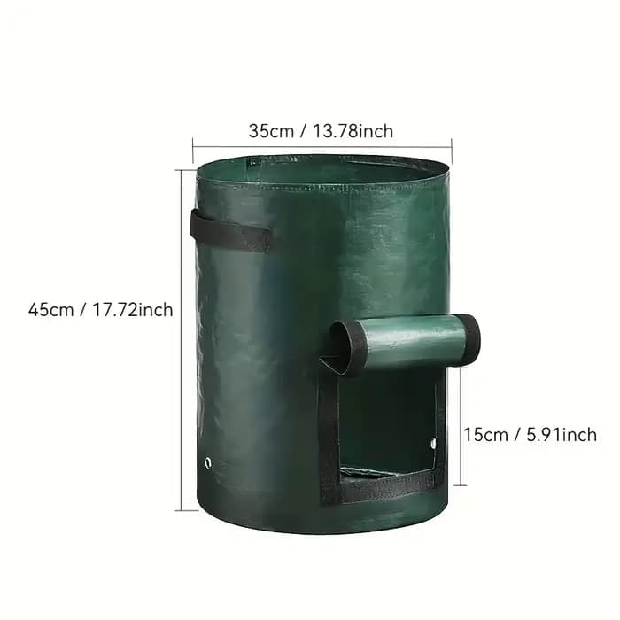 Pack combiné de 6 pièces-1 sac de plantation avec 5 étiquettes, sac de plantation de pommes de terre de jardinage en plein air, outil de plantation super pratique avec main