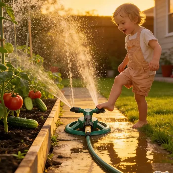 360 ° Système d'irrigation de jardin à arroseur rotatif