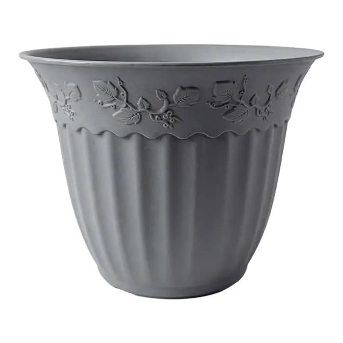 Pot de fleurs en plastique de 8 pouces avec trous de drainage, pot de fleurs européen pour balcons, jardins, plantes d'intérieur, plantation en jardin