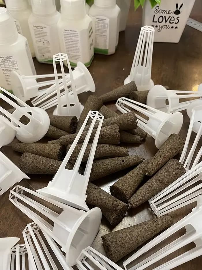 Accessoires hydroponiques, paniers de culture, éponges de forme ronde pour Machine de plantation gén