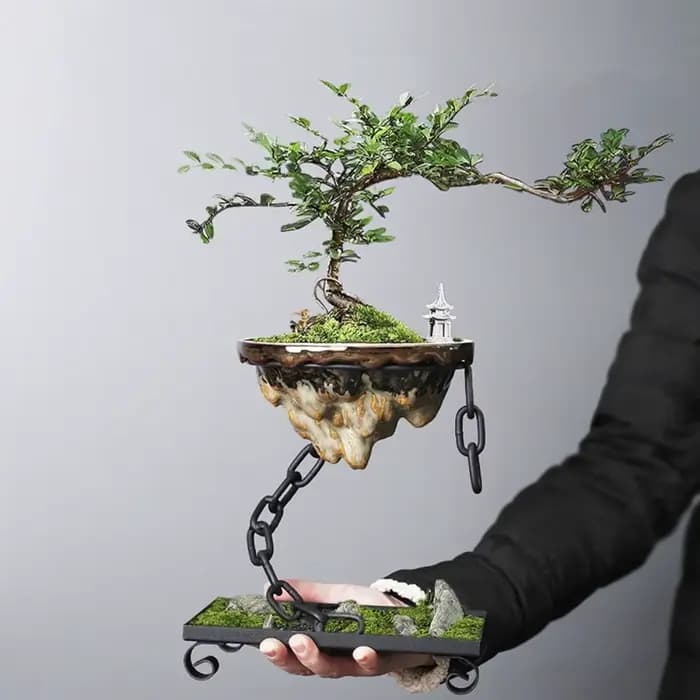 Pot de bonsaï moderne de paysage