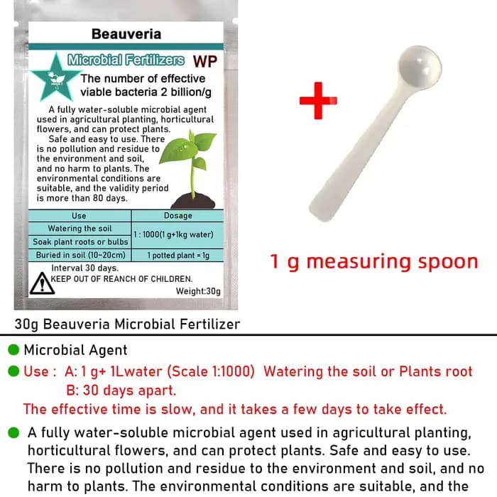 Beauveria – engrais microbien entièrement soluble dans l'eau