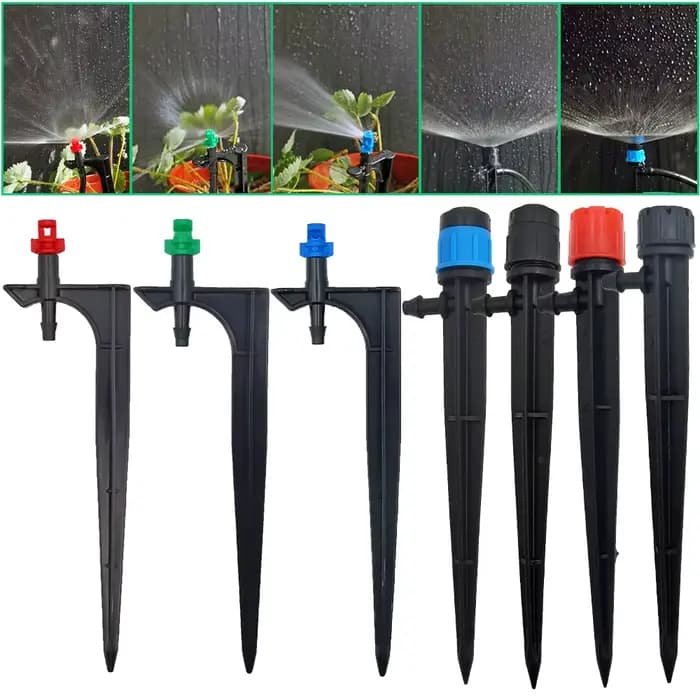 Oasis 15 pièces arrosage de jardin goutte à goutte arroseur buse de brumisation sur piquet goutteur