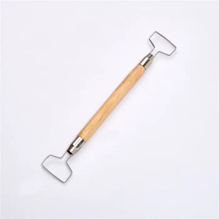 Nouveau 1 Pc manche en bois poterie céramique outils de bricolage manche en bois cire poterie argile