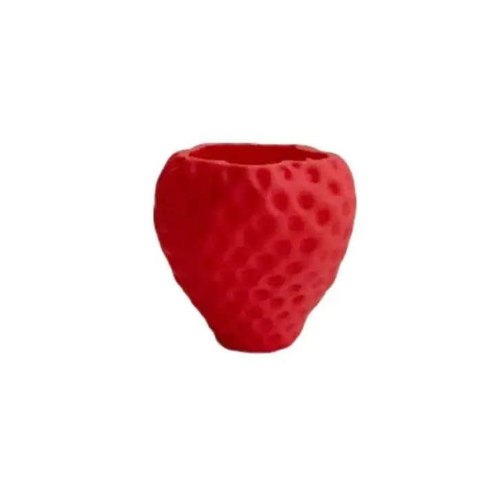 Pot de fleurs amusant imprimé en 3D en forme de fraise