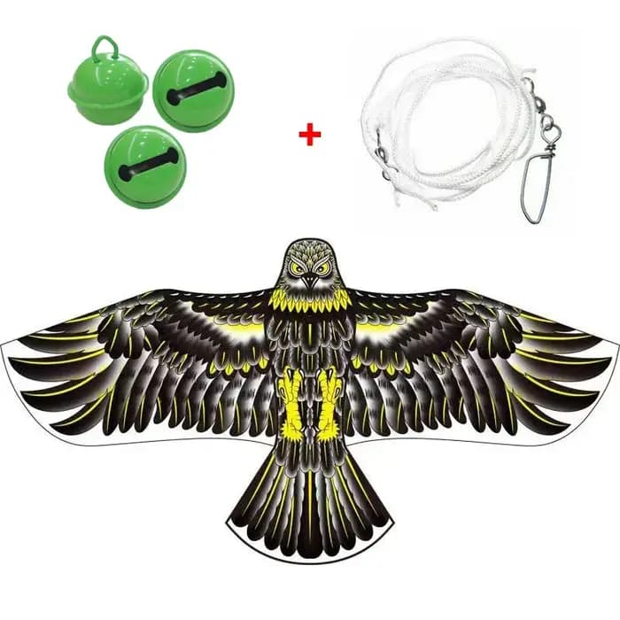 Anti oiseau volant faucon cerf-volant répulsif d'oiseaux grands cerfs-volants aigle épouvantail leurre pour ferme jardin
