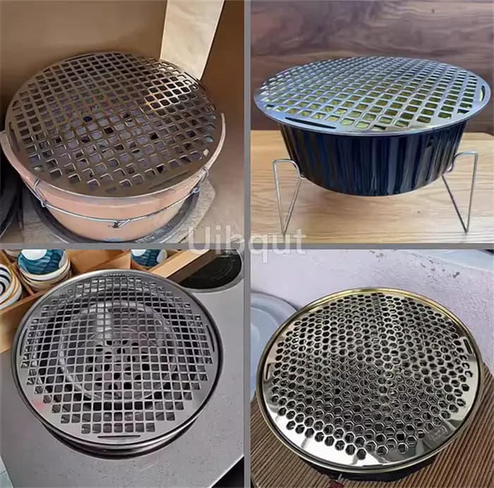 Support de cuisson de refroidissement à trou rond pour Barbecue lisse de 15 à 60cm