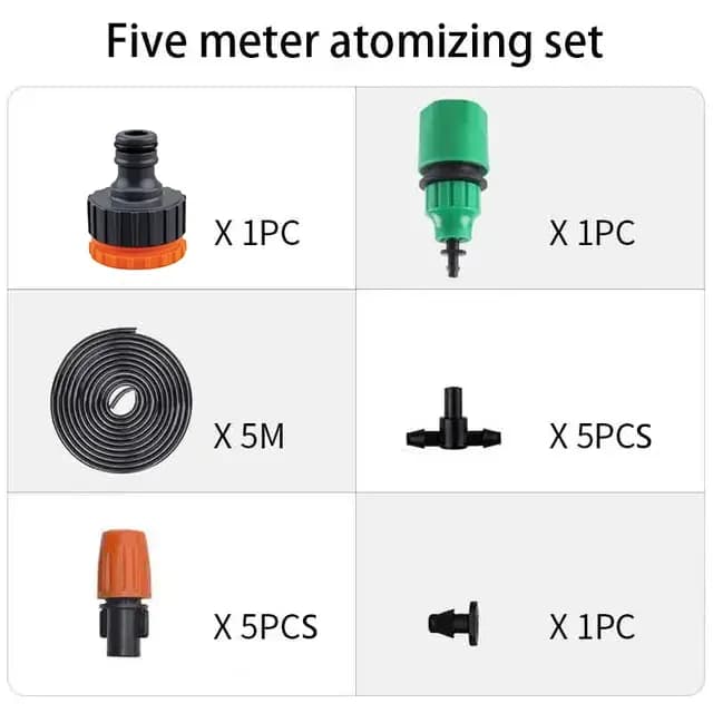 Kit d'irrigation de buses de brouillard 5M-20M
