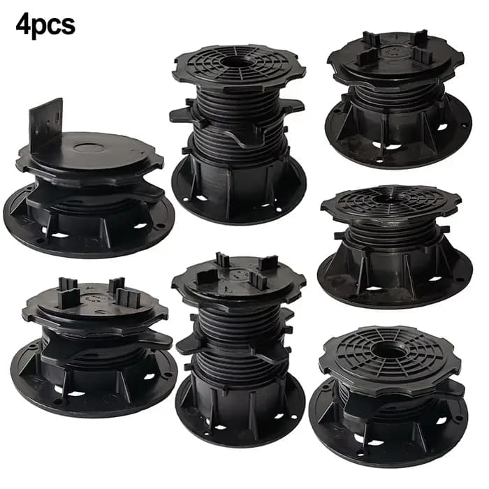 Socle de Support de terrasse réglable en hauteur, 4 pièces/ensemble, élimine la différence de pente,