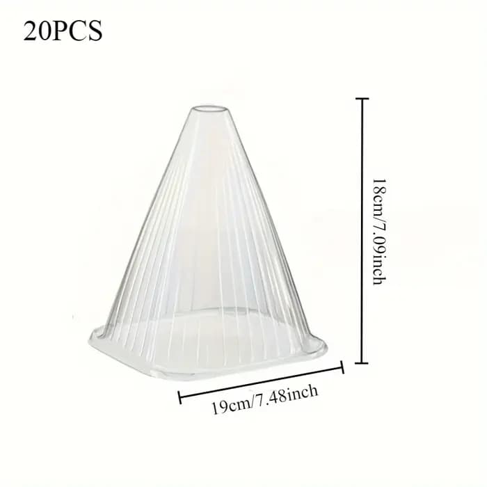 Grands couvertures réutilisables pour plantes, 20 pièces, protège les plantes des oiseaux, du gel, des escargots, Etc., fournitures de jardin transparentes et durables