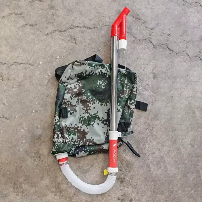 Épandeur d'engrais efficace avec sac à dos