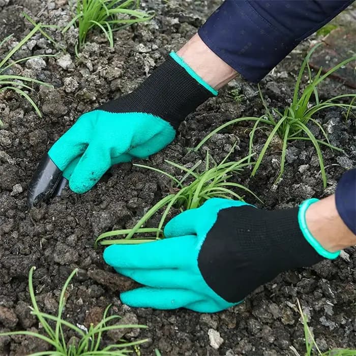 Gants en caoutchouc de jardin en plastique ABS