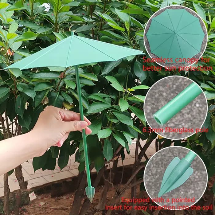 Parasols pour plantes (3 pièces) – Protection solaire UV pour semis et jeunes plants – Idéal pour jardiniers et légumes de balcon