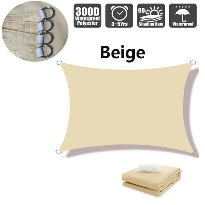 Auvents extérieurs imperméable pare-soleil voile jardin Canopi pour terrasse voiture toile auvent Rectangle piscine abri