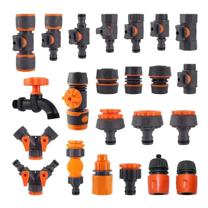 Connecteur rapide pour tuyau d'arrosage 1/2 "3/4" 5/8 ", raccord de réparation, Valve d'arrêt d'eau,