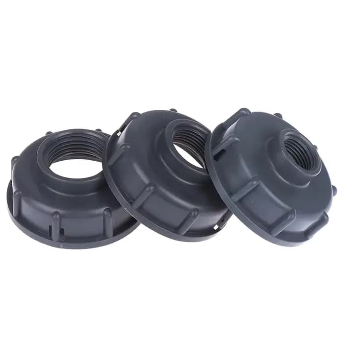 Raccords durables pour réservoir IBC, capuchon fileté grossier S60X6, filetage femelle 60 mm vers ad