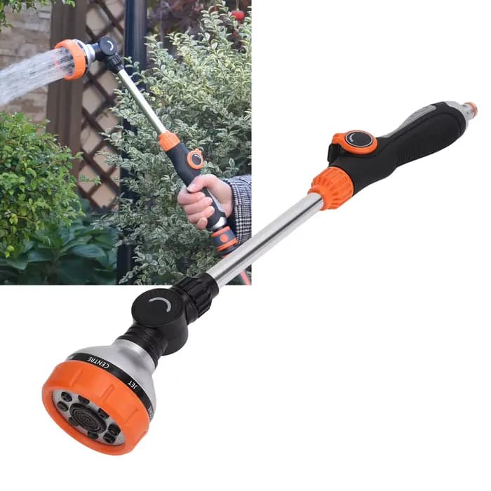 Baguette de Pulvérisation de Jardin Ergonomique, Antidérapante, ABS TPR, Multifonctionnelle, 8 Modèl