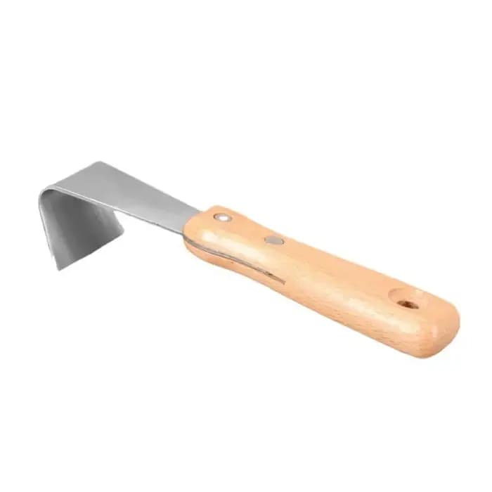 Grattoir à écorce d'arbre spécial, outil multifonctionnel et durable pour enlever l'écorce, manche en bois, écorceur lisse pour patio, pelouse, jardin