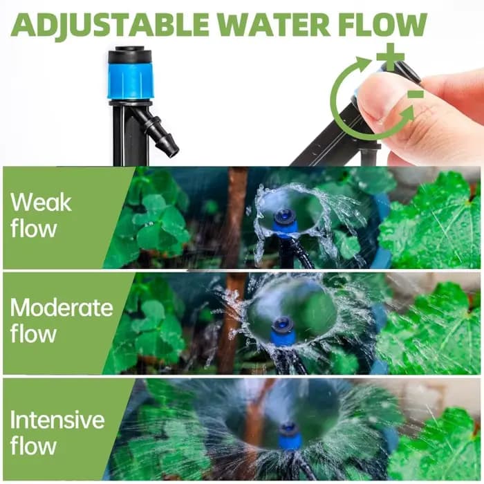 Paquet de 60 émetteurs d'irrigation goutte à goutte pulvérisations pour tube d'irrigation goutte à g
