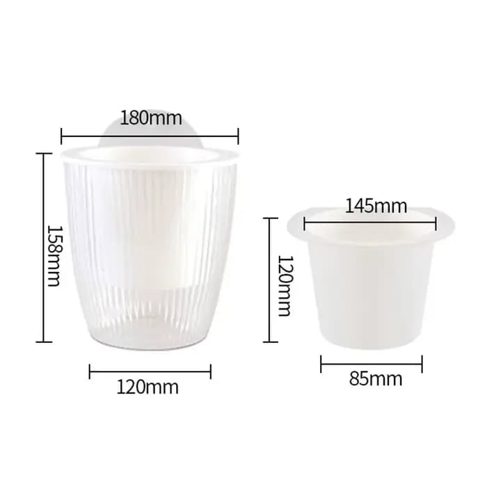 Pot de fleur à arrosage automatique avec trou de Drainage
