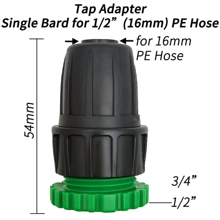 Oasis 3X adaptateur de robinet de jardin connecteurs de tuyau séparateur femelle 1/2 "3/4" à 4/7mm 8