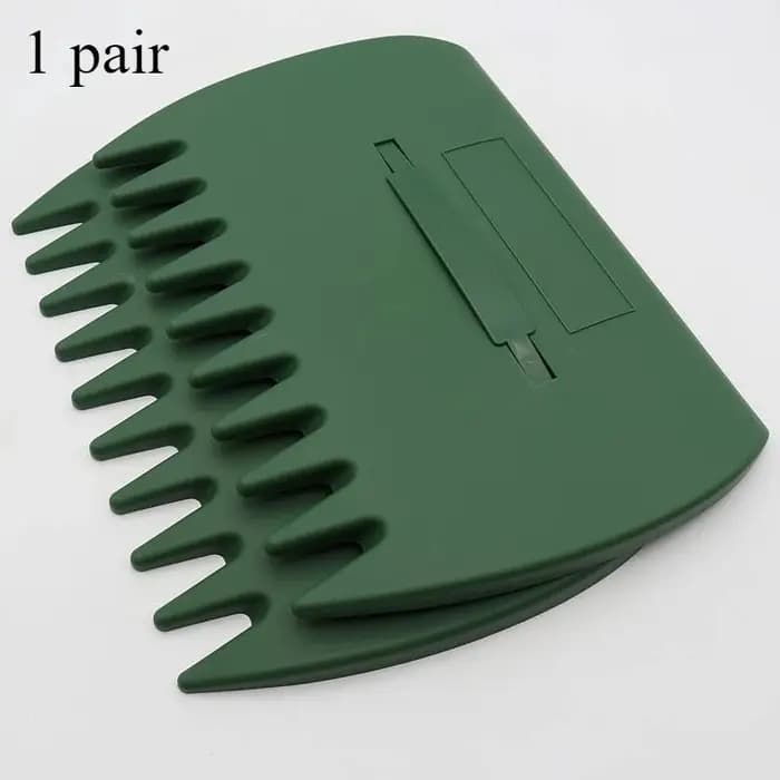 1 paire de râteaux à feuilles d'extérieur en plastique pour ramasser