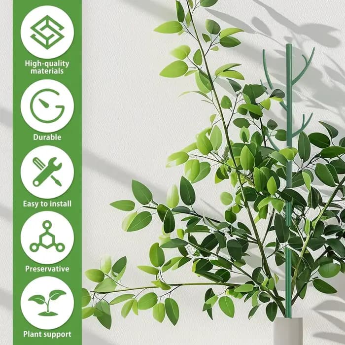 Piquets de Support pour plantes de 70cm, simulation de branche d'arbre réutilisables, Support d'esca