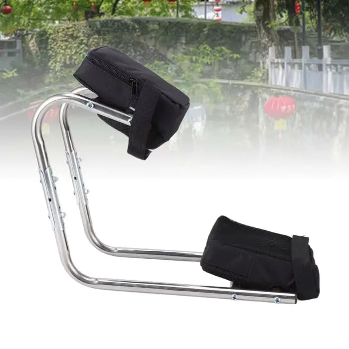 Genouillère de jardinage ergonomique en acier inoxydable
