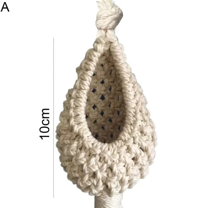 Mir en macramé fait à la main pour la décoration intérieure, cintre pour plantes vertes, pot de fleurs, jardinière de jardin, filet de tapisserie, sac
