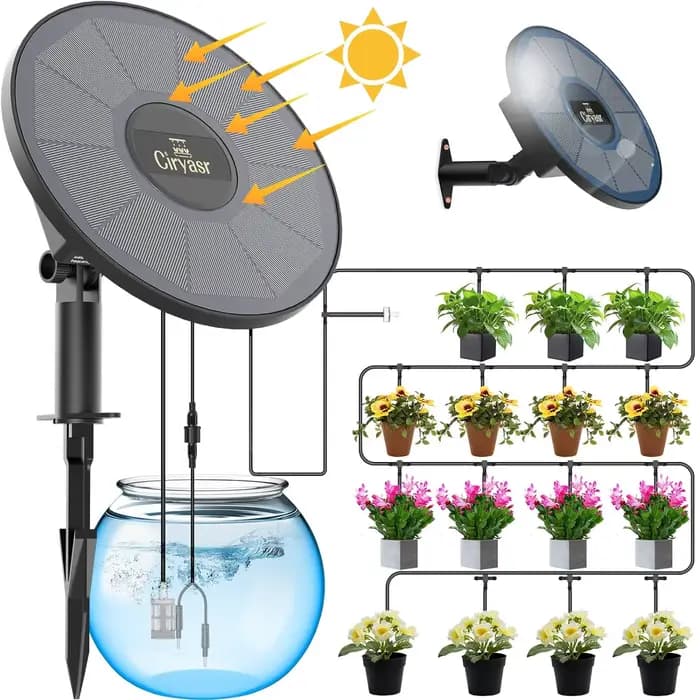 Système d'irrigation goutte-à-goutte solaire, système d'arrosage automatique avec modes de minuterie