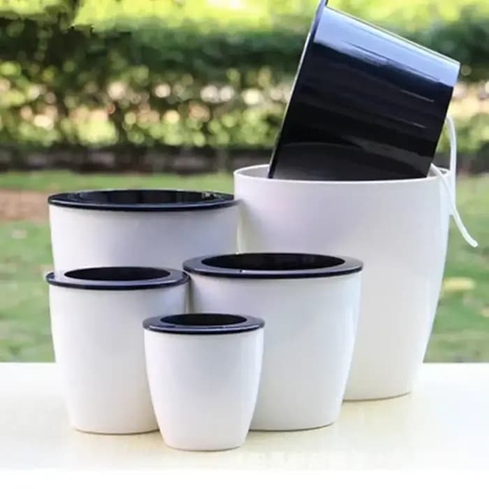 Pot de fleur paresseux à absorption d'eau automatique