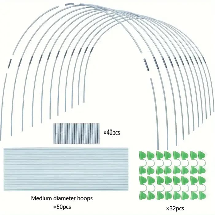 Arceaux de serre adaptés au bricolage ou aux tunnels végétaux plus larges