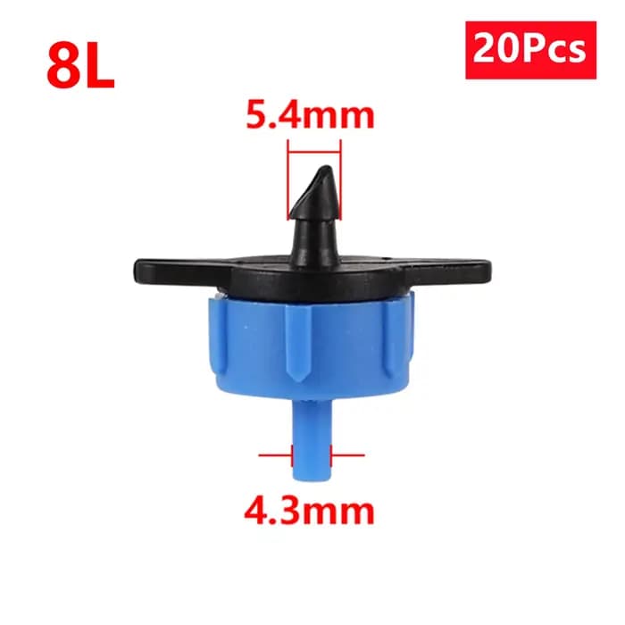 Goutteur compensateur de pression 2L/H 4L/H 8L/H