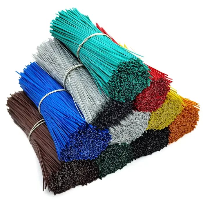 Attaches de câble de jardinage réutilisables, 100 pièces, fil de fer Oblate, attache torsadée pour p