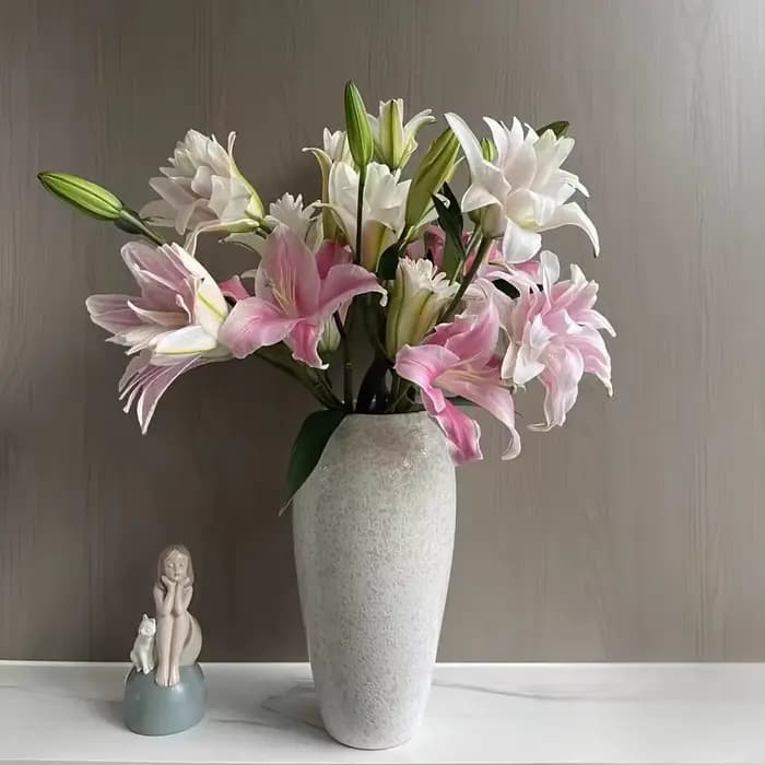 Grand vase en céramique élégant-pot décoratif