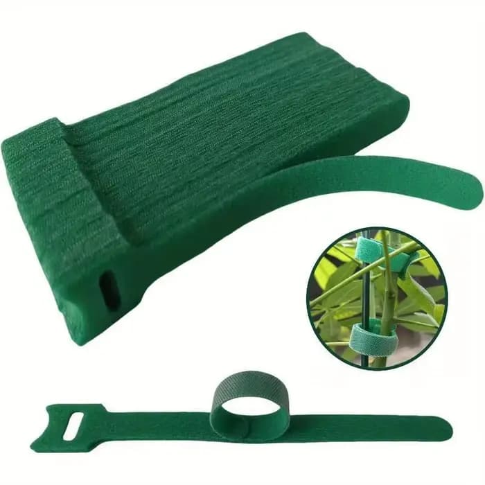 Attaches pour plantes en nylon antidérapantes réutilisables, avec attaches auto-agrippantes, réglabl