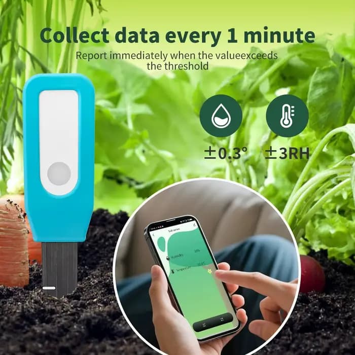 Tuya – testeur de sol intelligent BT, détecteur d'humidité du sol, thermomètre de température et d'humidité du jardin, moniteur à distance en temps réel