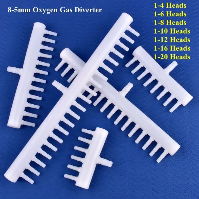 Déviateur d'oxygène et de gaz, 8-5mm, 2 ~ 20 têtes, pour Aquarium, Joint de tuyau, pompe à Air, dist