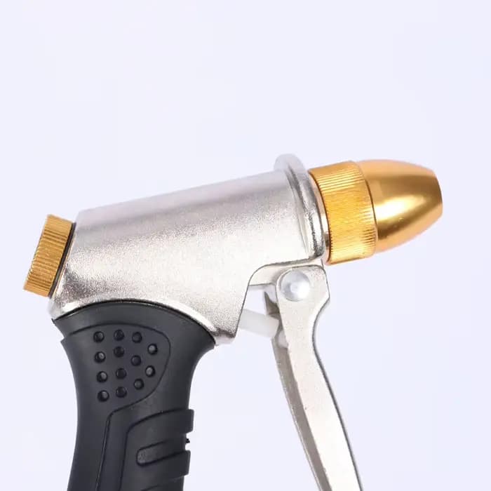 Pistolet à eau haute pression en alliage d'aluminium, revêtement en caoutchouc, pistolet à eau de ja