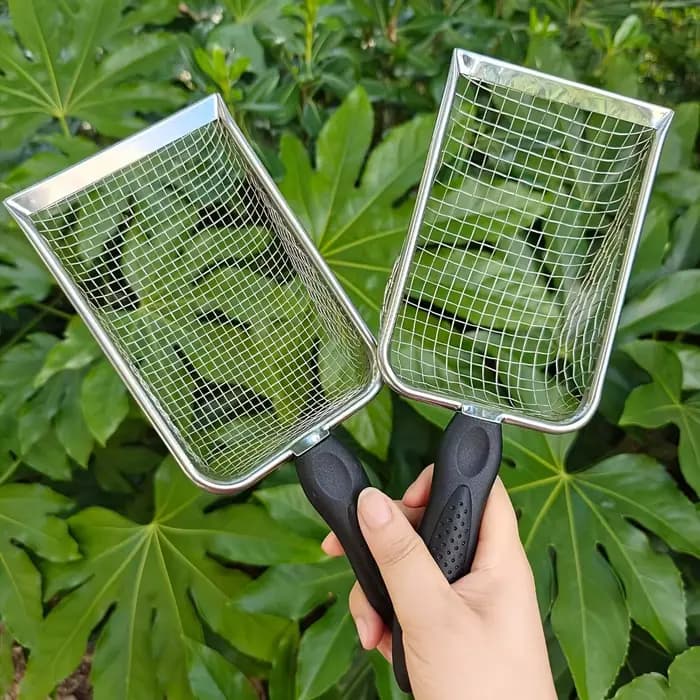 Tamis à terre pour jardin - Tamis à main pour sable et engrais de jardin - Disponible en deux tailles (2,8 mm et 5 mm)