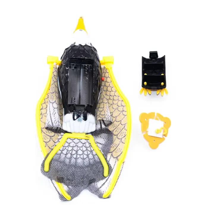 Épouvantail d'oiseaux volants portable avec musique répulsif, oiseau Shoous, aigle frontal, décorati