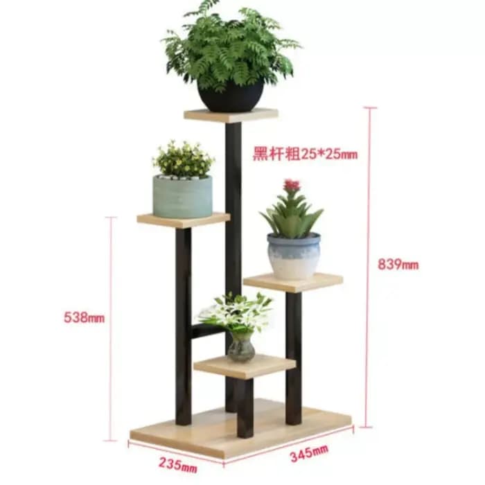 Étagère à plantes de terrasse, étagère de rangement à niveaux pour serre, étagère à plantes d'extérieur, étagère d'angle de jardin, mobilier de salon de jardin de style Mid-Century