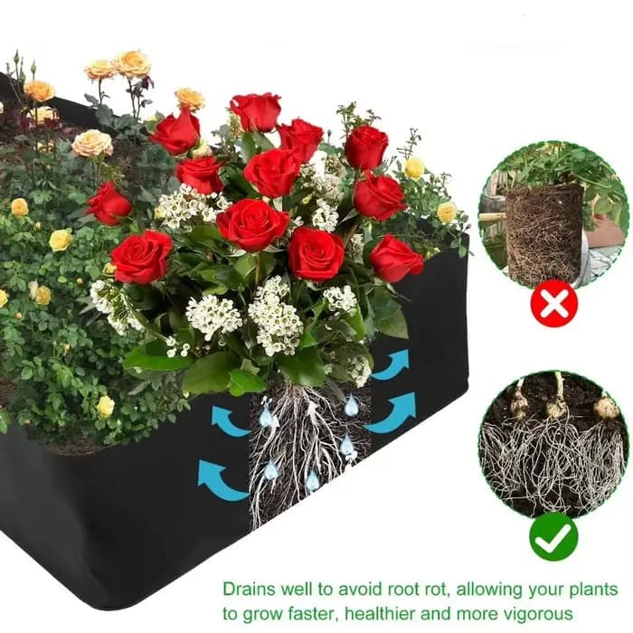 Sac de plantation de jardin avec conception multi-grille