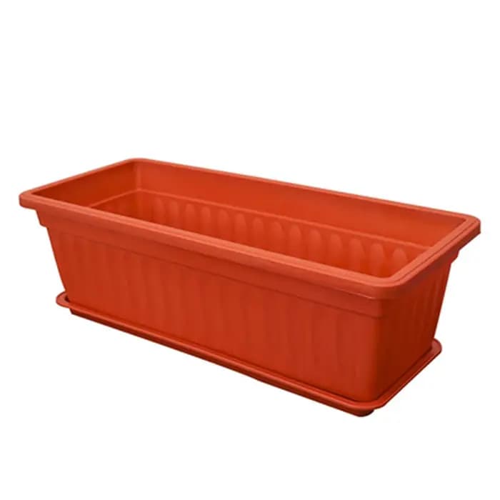Pots de fleurs rectangulaires en plastique respirant