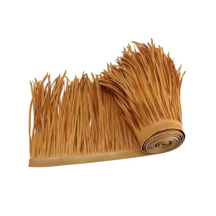 Rouleau de chaume synthétique imitation palmier pour toiture