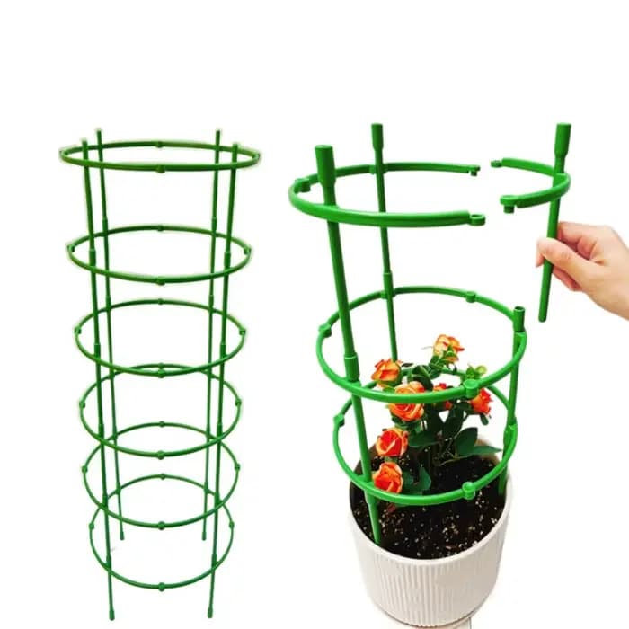 Support de plante verte durable, demi-rond, facile à utiliser, support de piquet de jardin parfait,