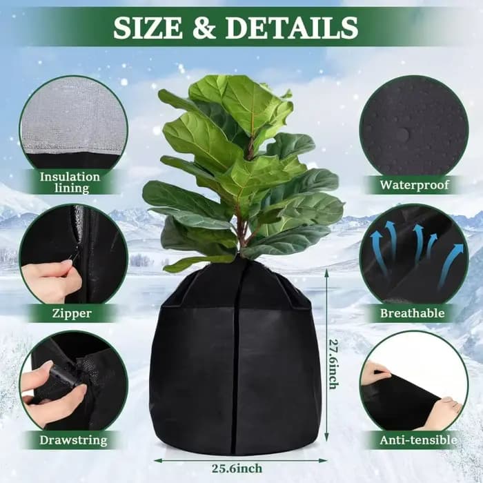 Housse isolante pour plantes de jardin