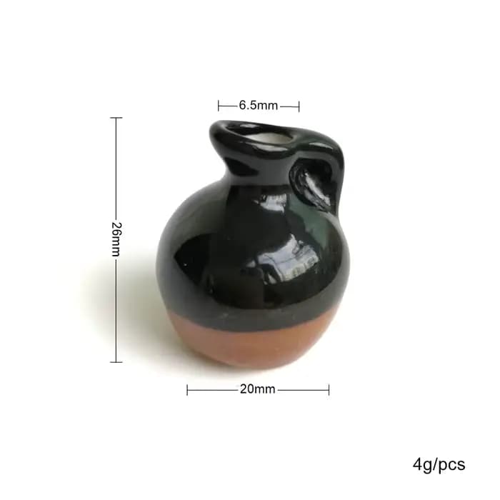 Mini Pot de fleur Miniature, 1 pièce, décoration de jardin féerique, maisons artisanales, Micro amén