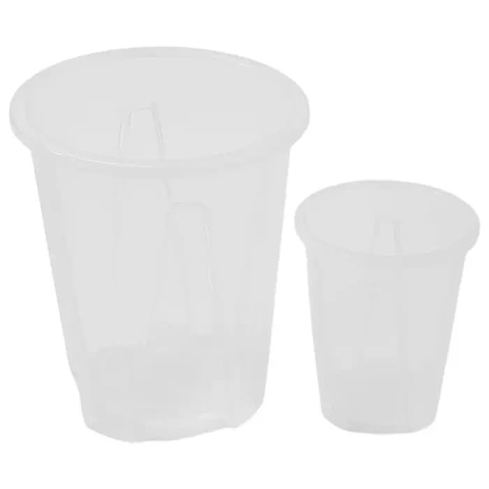 Pots d'orchidées en plastique Transparent, contrôle des racines, avec trous, Pot de fleur Transparen